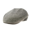 Men Linen Grey Flat Cap