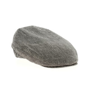Men Linen Grey Flat Cap