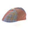 Men Patchwork Multicolour Flat Cap