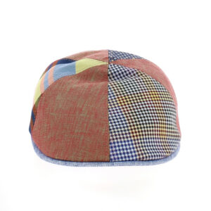 Men Patchwork Multicolour Flat Cap
