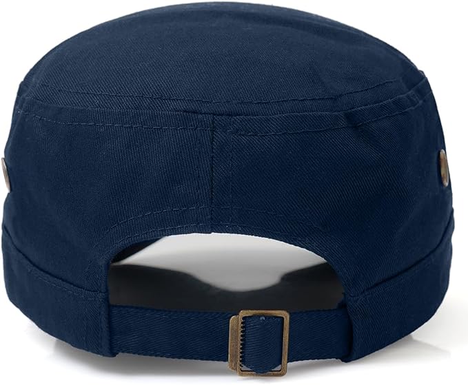 Men's Military Cadet Army Cap - Navy Blue