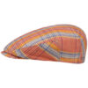 Multicolored Striped Flat Cap in Linen