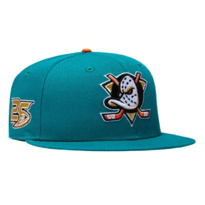 NEW ERA 59FIFTY ANAHEIM DUCKS 25TH ANNIVERSARY PATCH HAT