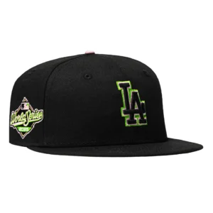 NEW ERA 59FIFTY BLAKE SNELL LOS ANGELES DODGERS 2025 WORLD SERIES PATCH PINK UV HAT