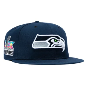 NEW ERA 59FIFTY SEATTLE SEAHAWKS 2026 SUPER BOWL CHAMPIONS PATCH HAT