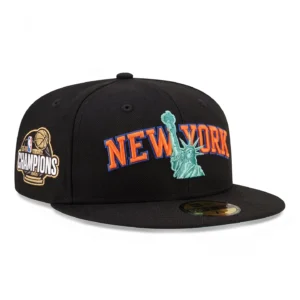NEW YORK KNICKS 2026 NBA CHAMPIONS PATCH STATUE OF LIBERTY ARCH HAT
