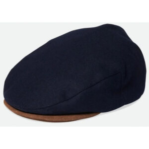 Navy Hooligan Baggy Flat Cap