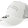 Granite White Navy Trucker Cap