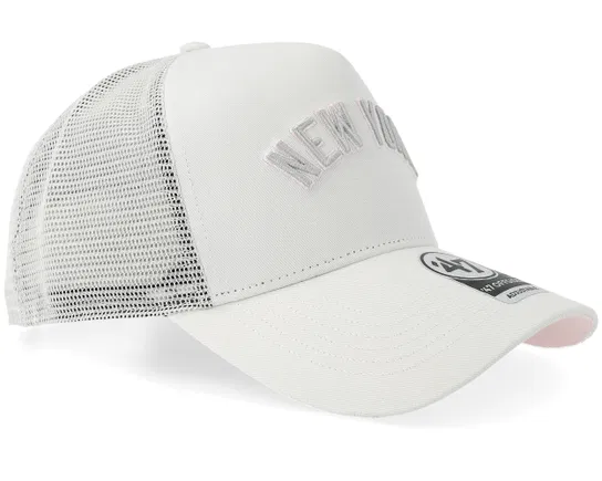 Granite White Navy Trucker Cap