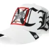 Old English Cock White Trucker Cap