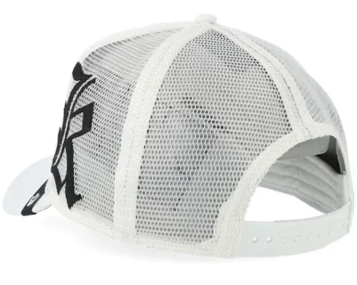 Old English Cock White Trucker Cap