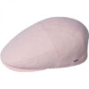 Pink Cotton Flat Cap