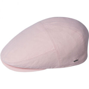 Pink Cotton Flat Cap