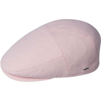 Pink Cotton Flat Cap