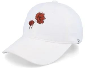 Poppy Washed Cotton Stone Mom Cap