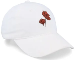 Poppy Washed Cotton Stone Mom Cap
