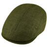 Prato Linen Khaki Flat Cap