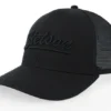 Stetson Monochrome Black Trucker Cap