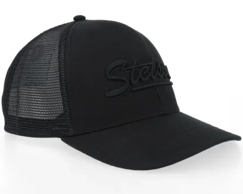 Stetson Monochrome Black Trucker Cap