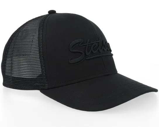 Stetson Monochrome Black Trucker Cap