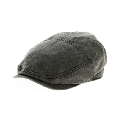 Stroy Grey Cotton Flat Cap