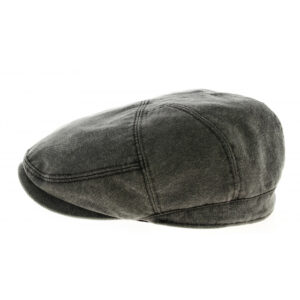 Stroy Grey Cotton Flat Cap