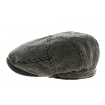 Stroy Grey Cotton Flat Cap