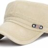 Washed Cotton Twill Military Cap