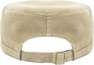 Washed Cotton Twill Military Cap