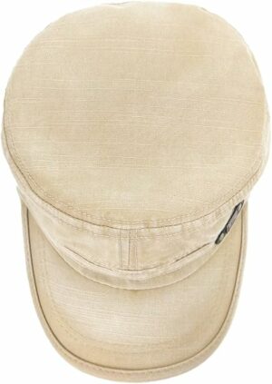 Washed Cotton Twill Military Cap