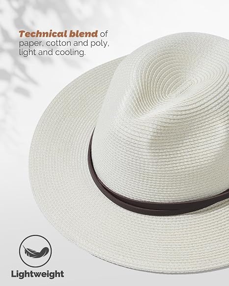Wide Brim Beach Summer Straw Panama Hat