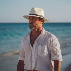 Wide Brim Beach Summer Straw Panama Hat