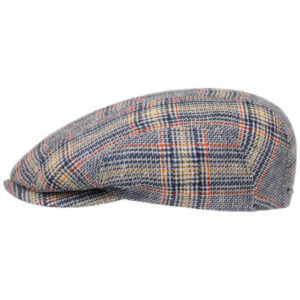 Stetson Plaid Linen Flat Cap