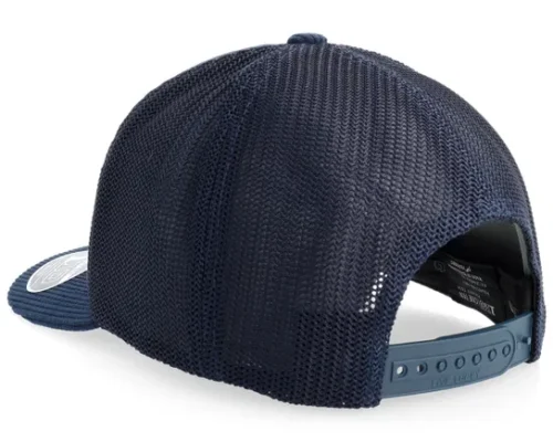 Big Tuna Corduroy Navy A-Frame Adjustable Trucker Cap