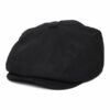 Brood Flannel Newsboy Cap - Black