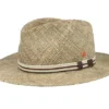 Calas Burma Natural Brown Straw Fedora Hat