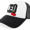 Ceo Of Fun Black White A-frame Trucker Cap