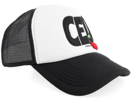 Ceo Of Fun Black White A-frame Trucker Cap