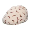 Dachshund Cotton Flat Cap - Beige