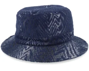 Fabric Blue Fishing Bucket Hat