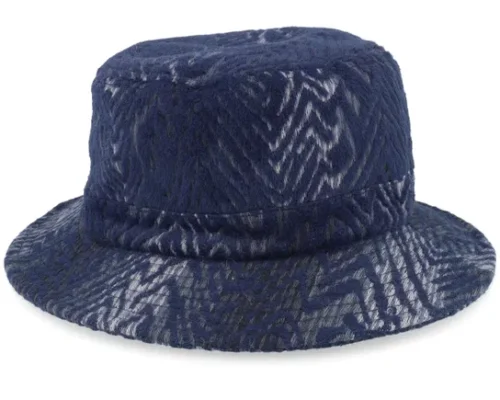 Fabric Blue Fishing Bucket Hat
