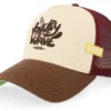 Hft Baby Wave Creme Brown A-Frame Trucker Cap