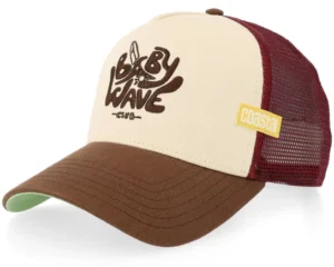 Hft Baby Wave Creme Brown A-Frame Trucker Cap