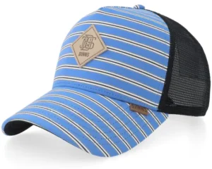 Hft Cap Business Stripe Dark BlueWhite A-Frame Trucker Cap