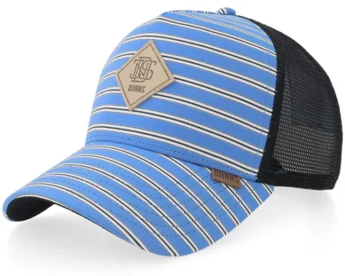 Hft Cap Business Stripe Dark BlueWhite A-Frame Trucker Cap