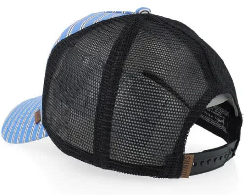 Hft Cap Business Stripe Dark BlueWhite A-Frame Trucker Cap