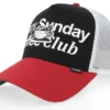 Hft Cap Guy In A Cup BlackRed A-Frame Trucker Cap