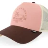 Hft Cap Lazy Bird Old Rose Brown Khaki A-Frame Trucker Cap