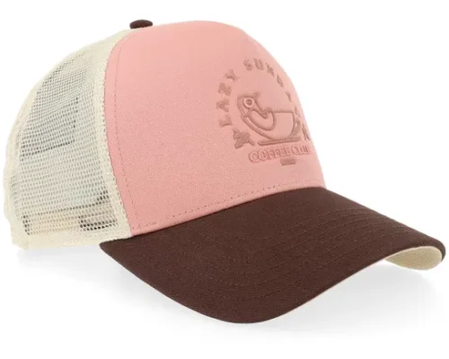 Hft Cap Lazy Bird Old Rose Brown Khaki A-Frame Trucker Cap
