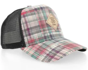 Hft Cap Patch Check Multi Red A-Frame Trucker Cap